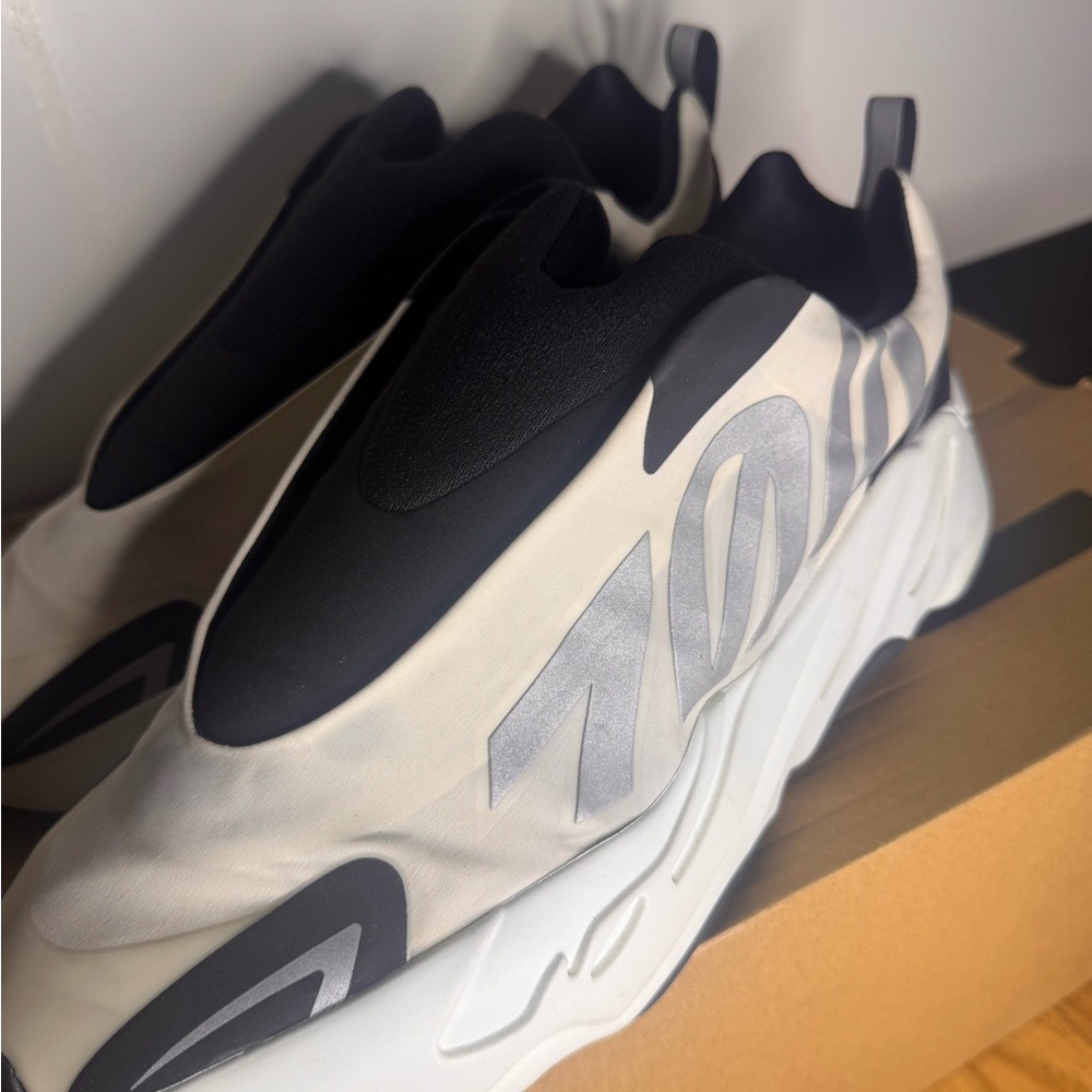 Adidas Black and White Sneakers with Chunky Design - Picture 3 of 5